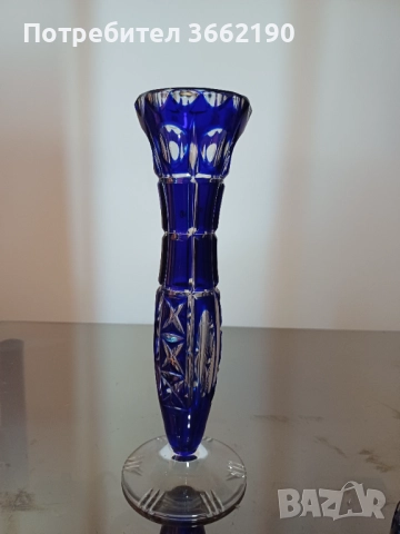 Сет от кристални вази и бонбониера