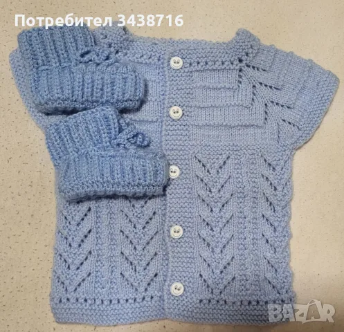 Бебешко елече ръчно плетиво , снимка 4 - Жилетки и елечета за бебе - 39646721