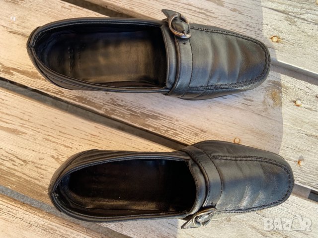 Италиански черни дамски обувки Frau естествена кожа номер 37, снимка 3 - Дамски ежедневни обувки - 31709203