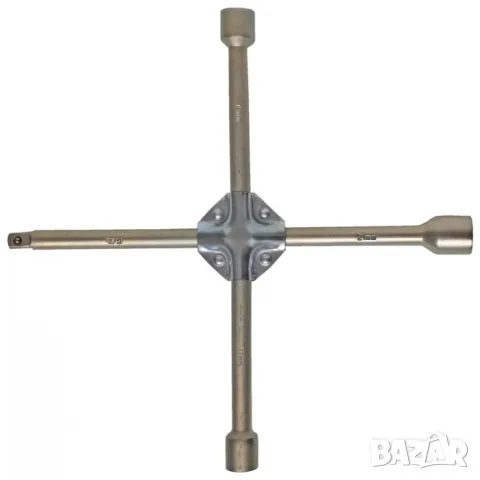 Сив усилен кръстат ключ за джанти 17 19 21 mm и квадрат 1/2'', снимка 3 - Аксесоари и консумативи - 55867124