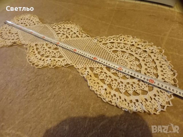 Каре плетено на една кука Плетка Декорация, снимка 4 - Декорация за дома - 38898309