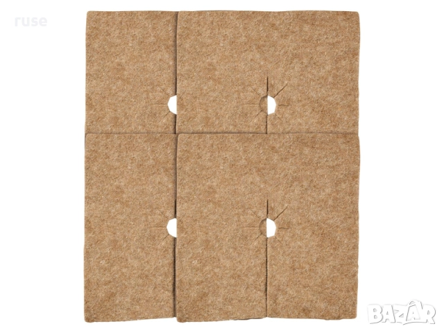 НОВИ! Мулч за защита на растения от замръзване 4броя квадрат 100% овча вълна