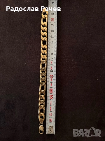 Мъжка златна гривна, снимка 3 - Гривни - 52412955