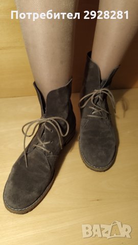 Paul Green Munchen дамски обувки естествен велур, снимка 7 - Дамски боти - 31273864