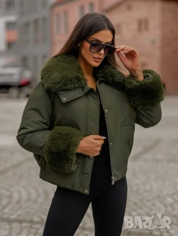 Уникално зимно яке с пух , снимка 8 - Якета - 47941731