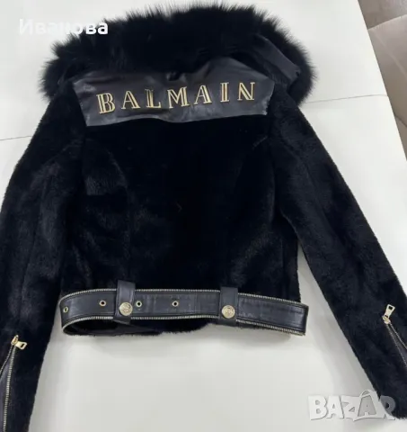 Яке на Balmain естествен косъм, снимка 2 - Якета - 47994025