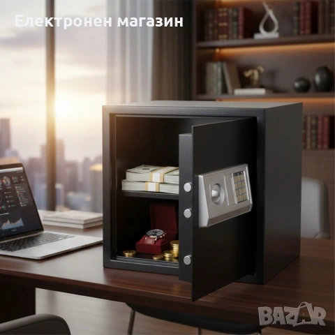 Електронен сейф 43L с аварийни ключове и монтажни болтове – Сигурност и защита за ценни вещи, снимка 2 - Сейфове и каси - 53214618
