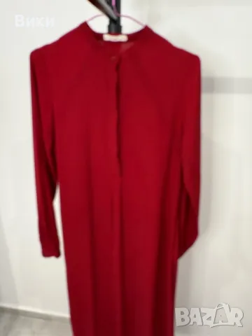 Червена рокля в размер S, снимка 6 - Рокли - 48428168