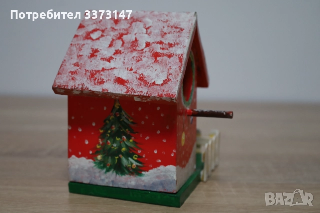 Коледни дървени къщички, снимка 3 - Декорация за дома - 52630331