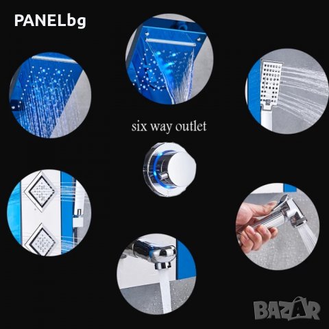 Хидромасажен душ панел Ниагара,6 функции,смесител-БЕЗПЛАТНА ДОСТАВКА, снимка 14 - Душове - 35561155