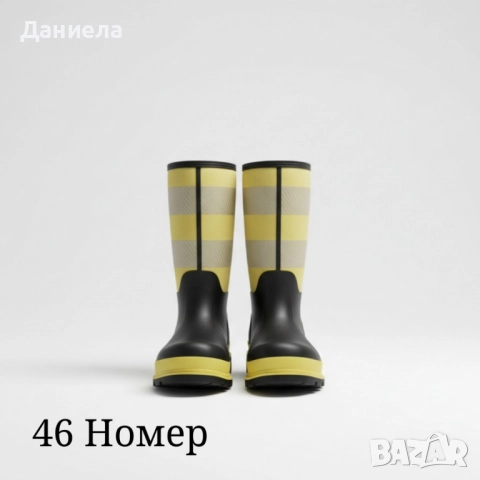 Висококачествени защитни ботуши BLACK/YELLOW – сигурна защита и комфорт при всякакви условия!, снимка 7 - Мъжки ботуши - 52018966
