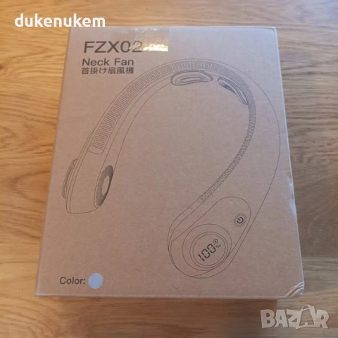 Преносим USB вентилатор за врат, 5 скорости, сив цвят, снимка 11 - Вентилатори - 52398848