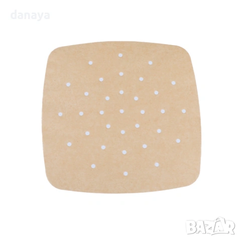 6301 Хартиени подложки за Air Fryer с дупки, 205×205 мм, 50 броя, снимка 6 - Съдове за готвене - 53211011