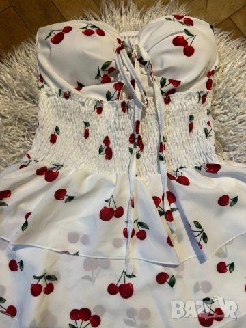 рокля с череши , снимка 4 - Рокли - 51579443