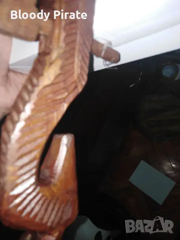 старинна гусла дърворезба , снимка 4 - Антикварни и старинни предмети - 49155354