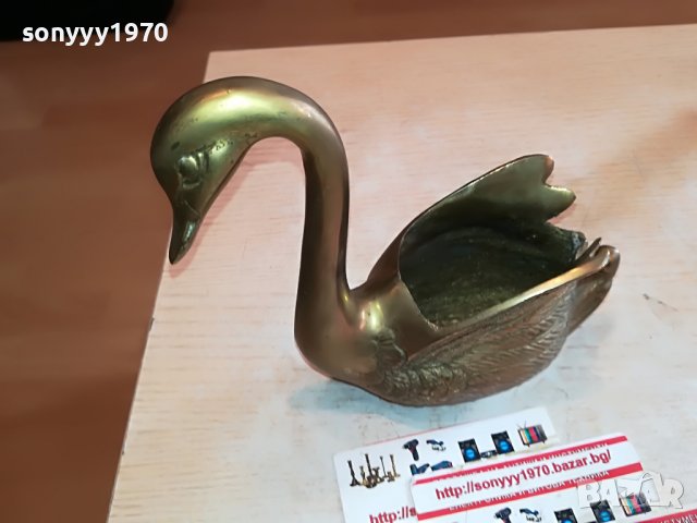 ЛЕБЕД-МЕД/МЕСИНГ МАСИВЕН ОТ ШВЕЦИЯ 1311221516, снимка 13 - Антикварни и старинни предмети - 38657078
