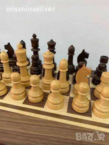 Шах - табла орехов фурнир, снимка 2 - Шах и табла - 37066997