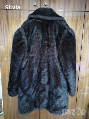 Палто кафяво изкуствено голям размер - 30лв., снимка 4 - Палта, манта - 30545312