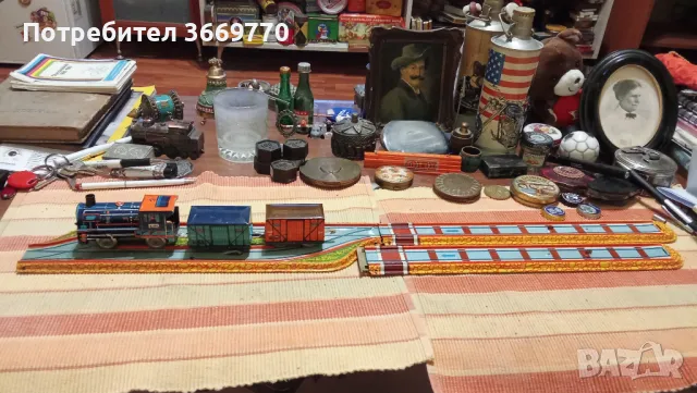 Винтидж метално влакче старо, снимка 2 - Колекции - 48575895