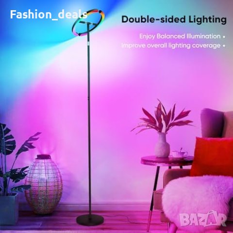 Нова Tisey Подова Лампа за Дневна с RGB и CCT LED Подарък дом осветление, снимка 8 - Лед осветление - 42746361