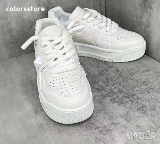 Бели кецове Valentino/BR121N, снимка 2 - Кецове - 53348394