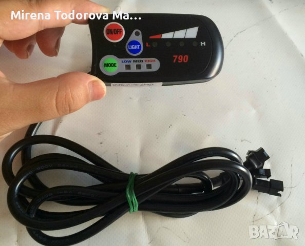LED дисплей 790 Ръчен контролен панел Електрически велосипед, снимка 2 - Части за велосипеди - 37021797