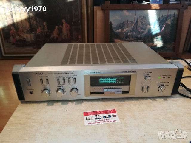 akai am-u02 ampli-made in japan-внос switzerland 0203211717, снимка 2 - Ресийвъри, усилватели, смесителни пултове - 32016324