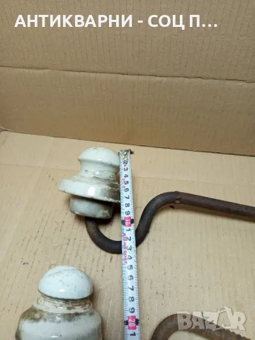 Комплект Стари Електрически Изолатори., снимка 9 - Антикварни и старинни предмети - 49963166