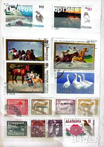 Малък класьор с марки 110 бр., снимка 7 - Филателия - 48167181