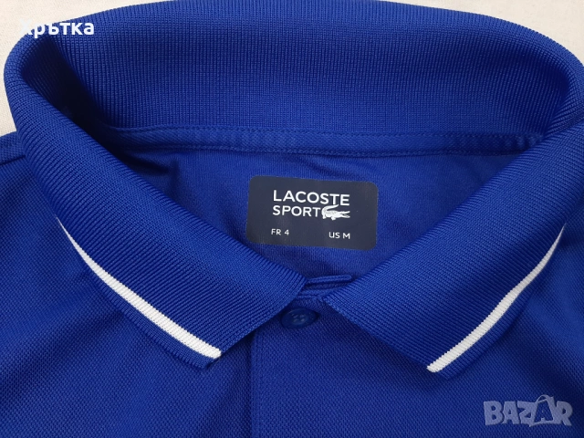 Lacoste Sport Ultra Dry - Оригинална мъжка тениска с яка размер M, снимка 9 - Тениски - 53928578