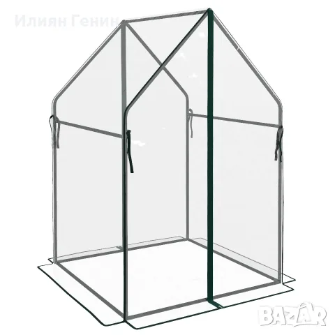 Студена рамка за оранжерия Outsunny, 90 см x 90 см x 145 см