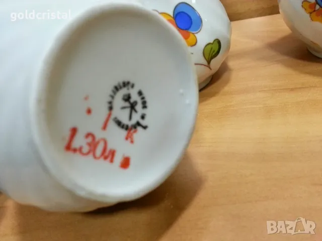 Стар български порцелан чайник заханица латиера , снимка 2 - Антикварни и старинни предмети - 49426049