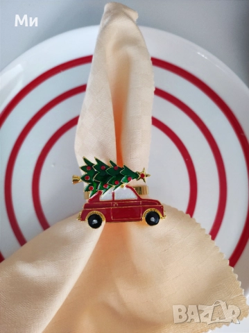 Пръстен за салфетки,украса,коледни,коледен, снимка 2 - Аксесоари за кухня - 38647021