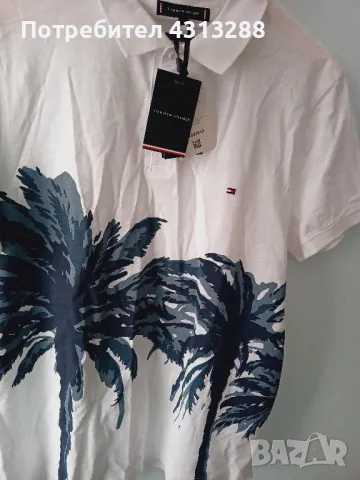 Tommy Hilfiger L размер тениска , снимка 2 - Тениски - 49654467