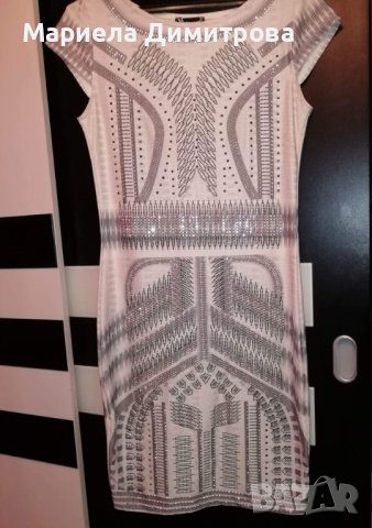 Дамска бяла официална рокля