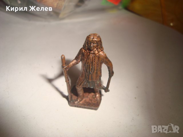 ДЖЕРОНИМО ИНДИАНСКИ ВОЖД Рядък БРОНЗОВ КИНДЕР ВОЙНИК ФИГУРКА 8632