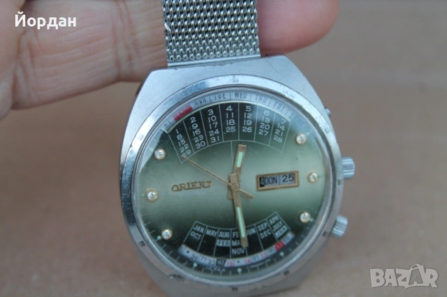 Мъжки Японски часовник ''Orient'' календар , снимка 2 - Мъжки - 53999520