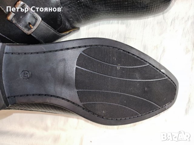 Разкошни мъжки обувки от естествена кожа MARCO BONELLI №47, снимка 9 - Официални обувки - 35044062