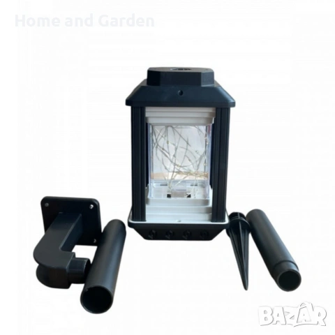 Градинска индукционна соларна лампа HW-888C-1W – 18W, сензор за движение 💡☀️, снимка 5 - Соларни лампи - 53936674
