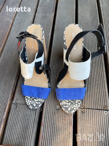 Reserved сандали на дебел ток , снимка 2 - Сандали - 33761778