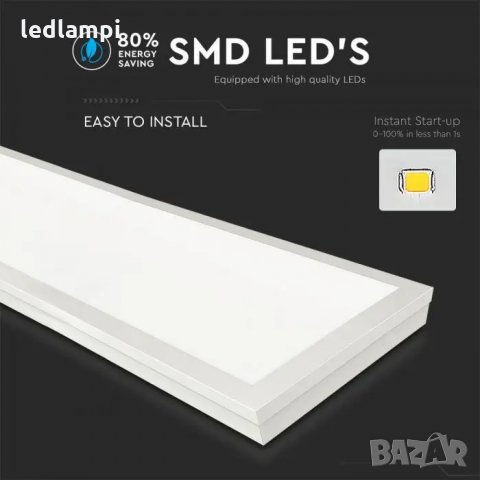 LED Панел 40W 1200 x 300 mm Открит Монтаж, снимка 2 - Лед осветление - 33995662