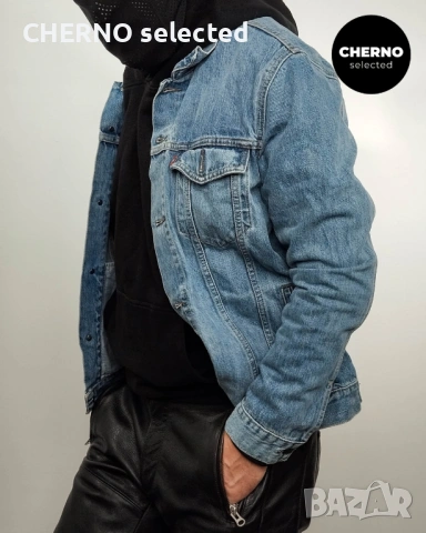 Мъжко синьо дънково яке LEVI’S Trucker Denim Jacket – размер L , снимка 13 - Якета - 54018870