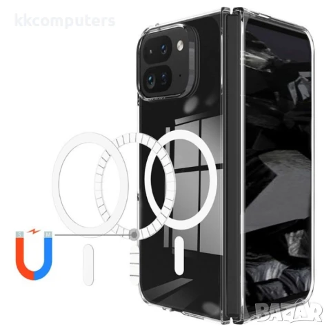Google Pixel 9 Pro Fold 5G Magnetic Case TPU+Acrylic / MagSafe Удароустойчив Калъф и Протектор, снимка 4 - Калъфи, кейсове - 51122166