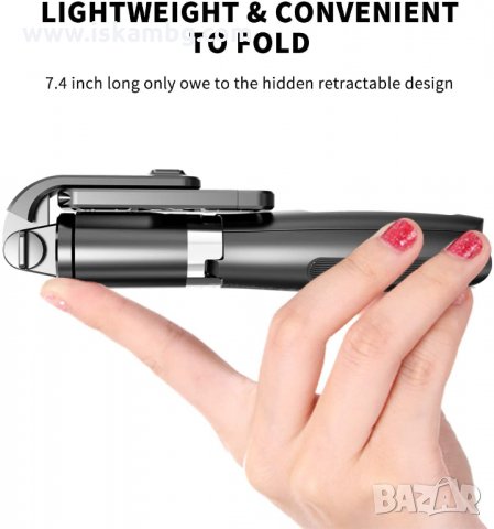 Селфи стик с блутут L02, Трипод, Монопод, Bluetooth , Selfie stick - 1156, снимка 6 - Селфи стикове, аксесоари - 33764644