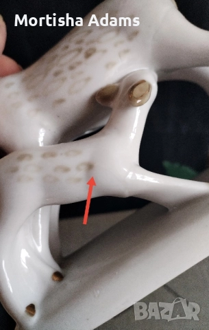 Статуетка "Кошута с еленче"- СССР, снимка 4 - Колекции - 52546687