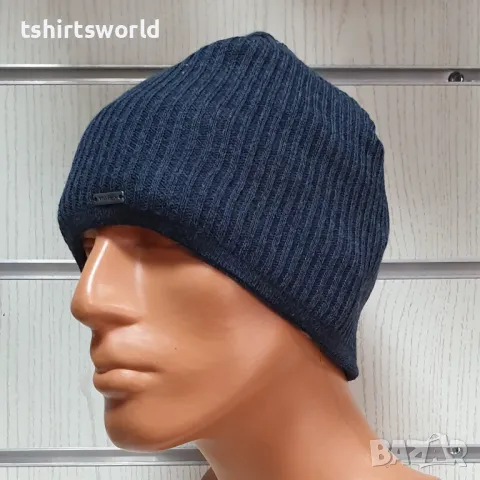 Нова мъжка зимна шапка MAREX в тъмносин цвят, снимка 2 - Шапки - 47937034