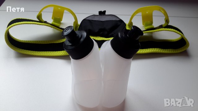 Колан за бягане Crivit / Спортен колан с 2 бутилки Crivit / Хидратиращ колан Crivit / бягаща чанта, снимка 8 - Спортна екипировка - 29897500