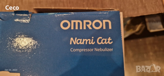 OMRON nami cat ОМРОН компресорен инхалатор, снимка 2 - Други - 52249831