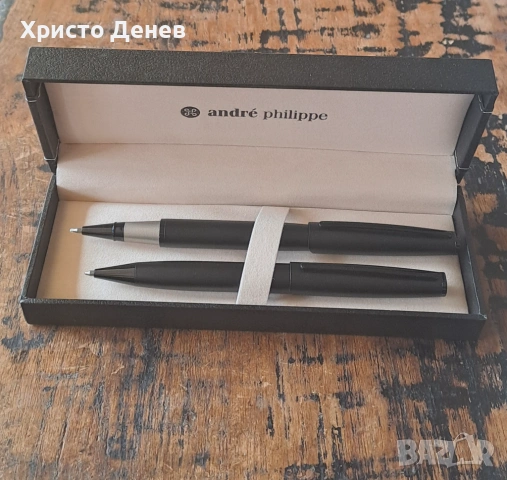 химикалка и ролер Andre Philippe комплект метал в кутия