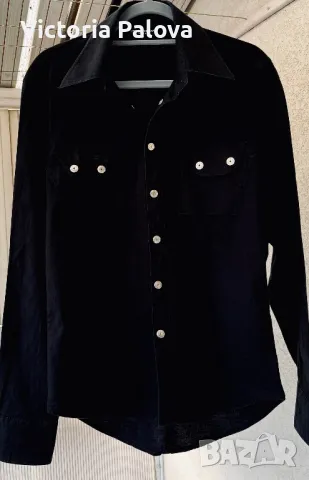 Модерна черна риза TERRANOVA FASHION 